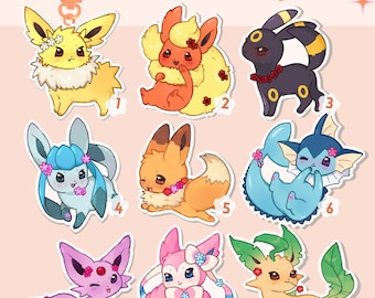 Eeveelution keychains