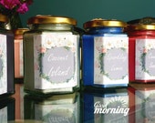Wild Mint Candles - Mint Candles, 8oz candles, garden candles, spring candles,refreshing candles, bedroom candle - Home Candles