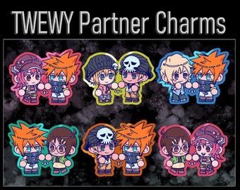 TWEWY Partners Colored Acrylic Charms