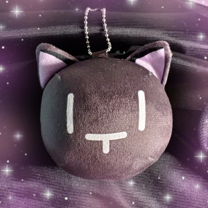 TWEWY Mr. Mew Squeaking Omanjuu Plush Ball Keychain