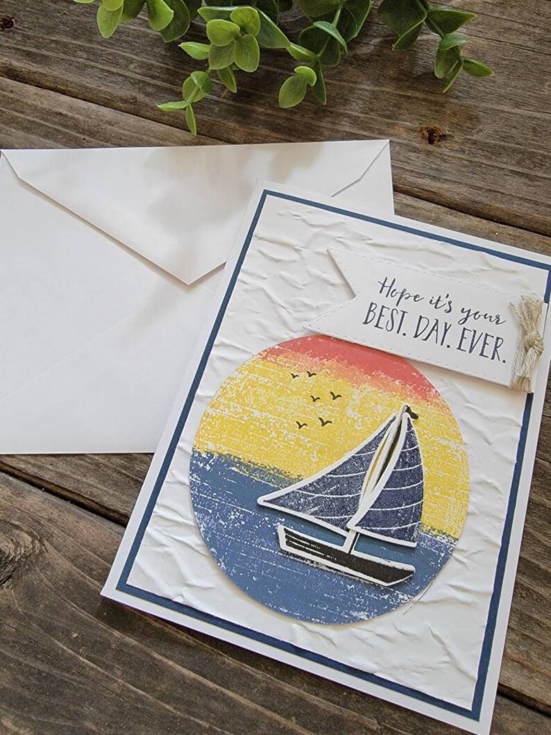 Sail Boat Retirement Card.nautical Retirement Card for Etsy