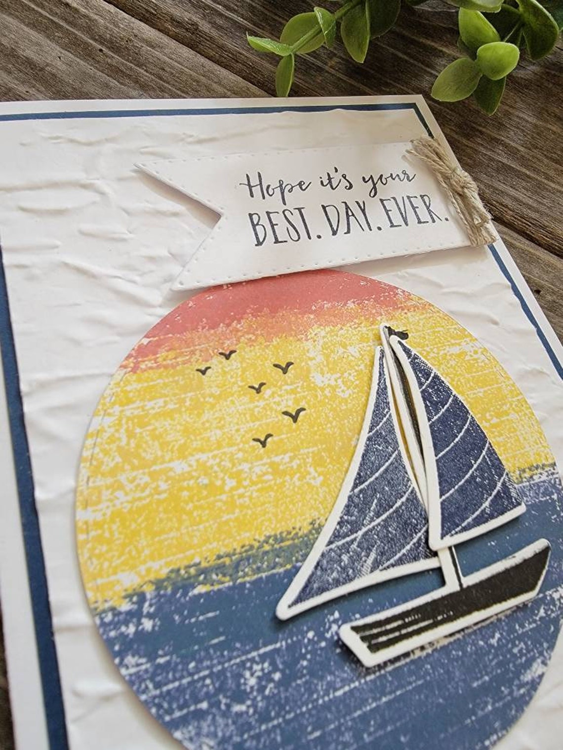 Sail Boat Retirement Card.nautical Retirement Card for Etsy