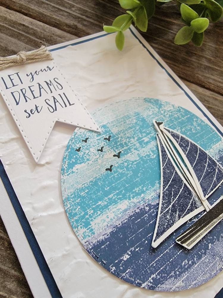 Sail Boat Retirement Card.nautical Retirement Card for Etsy