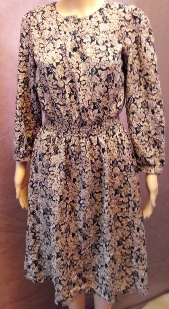 1980s Tauras II floral print dress