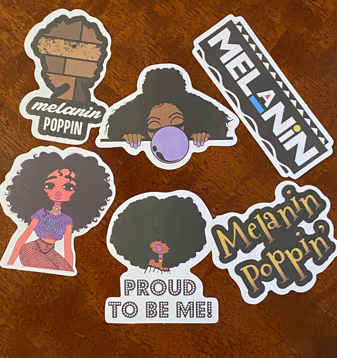 Melanin, Afro, Black Girl Magic Stickers - Etsy
