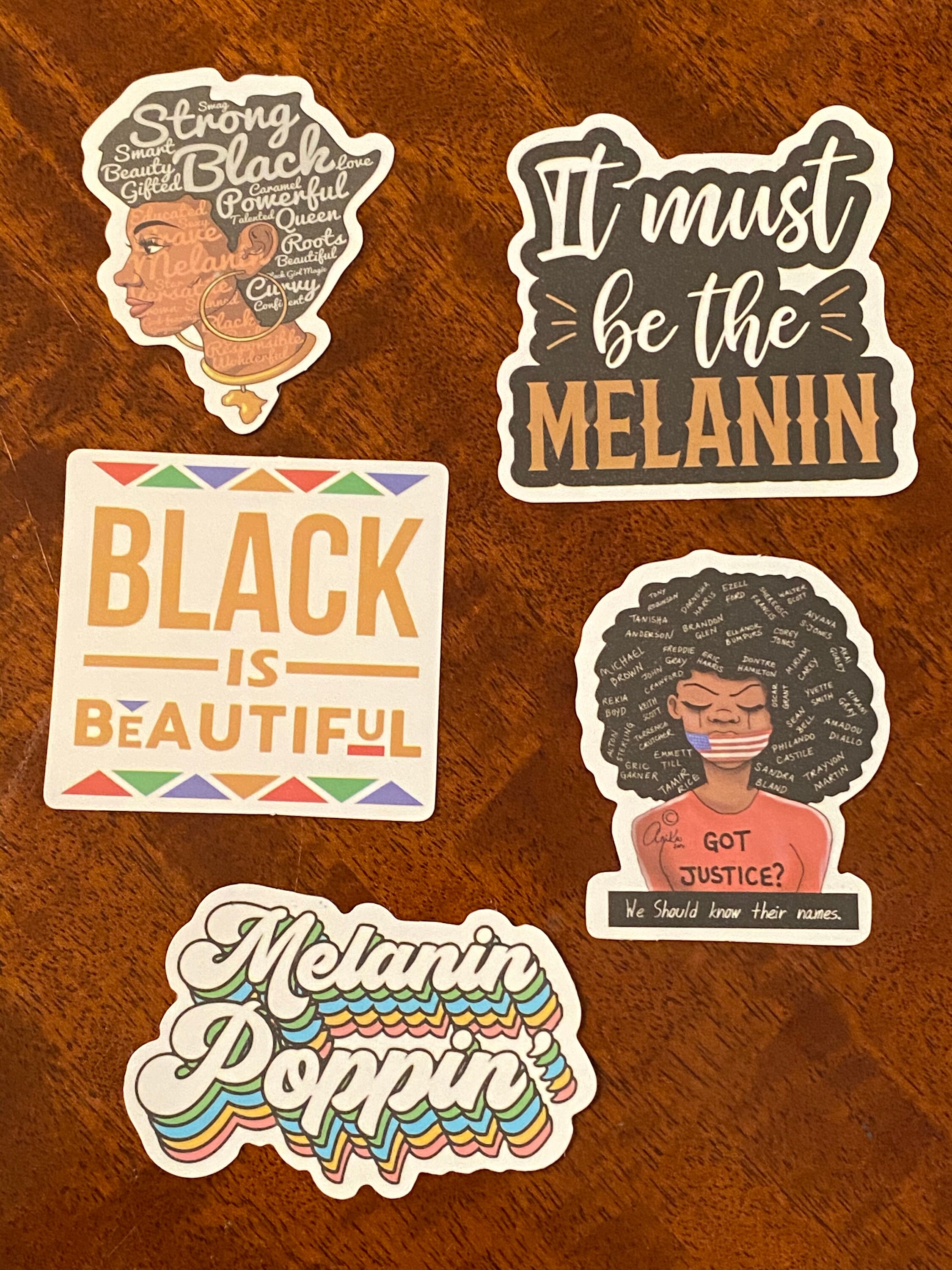 Melanin, Afro, Black Girl Magic Stickers - Etsy