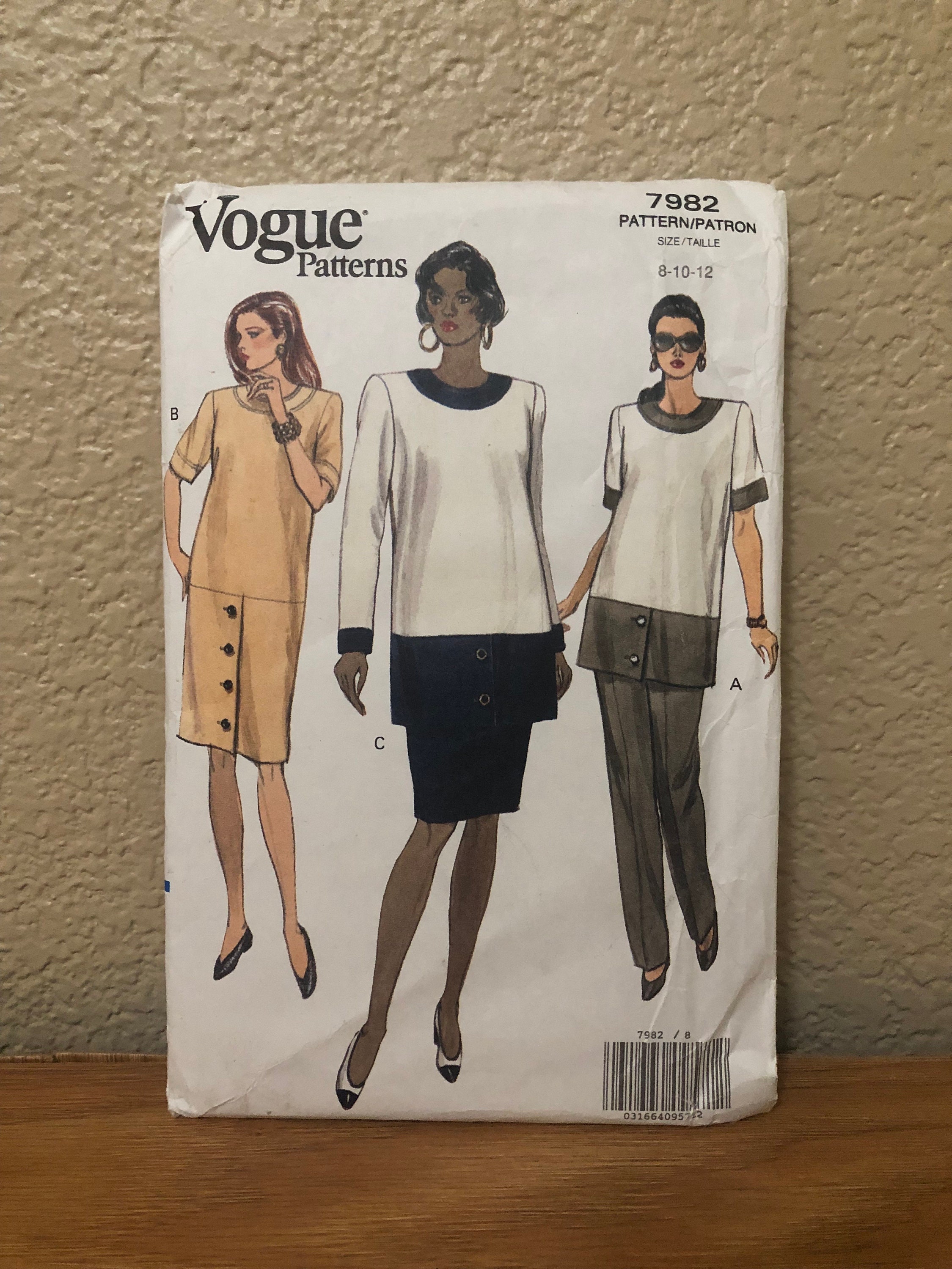 Vogue 7982 Rare Sewing Pattern V7982 Hermes Style Birkin Kelly 