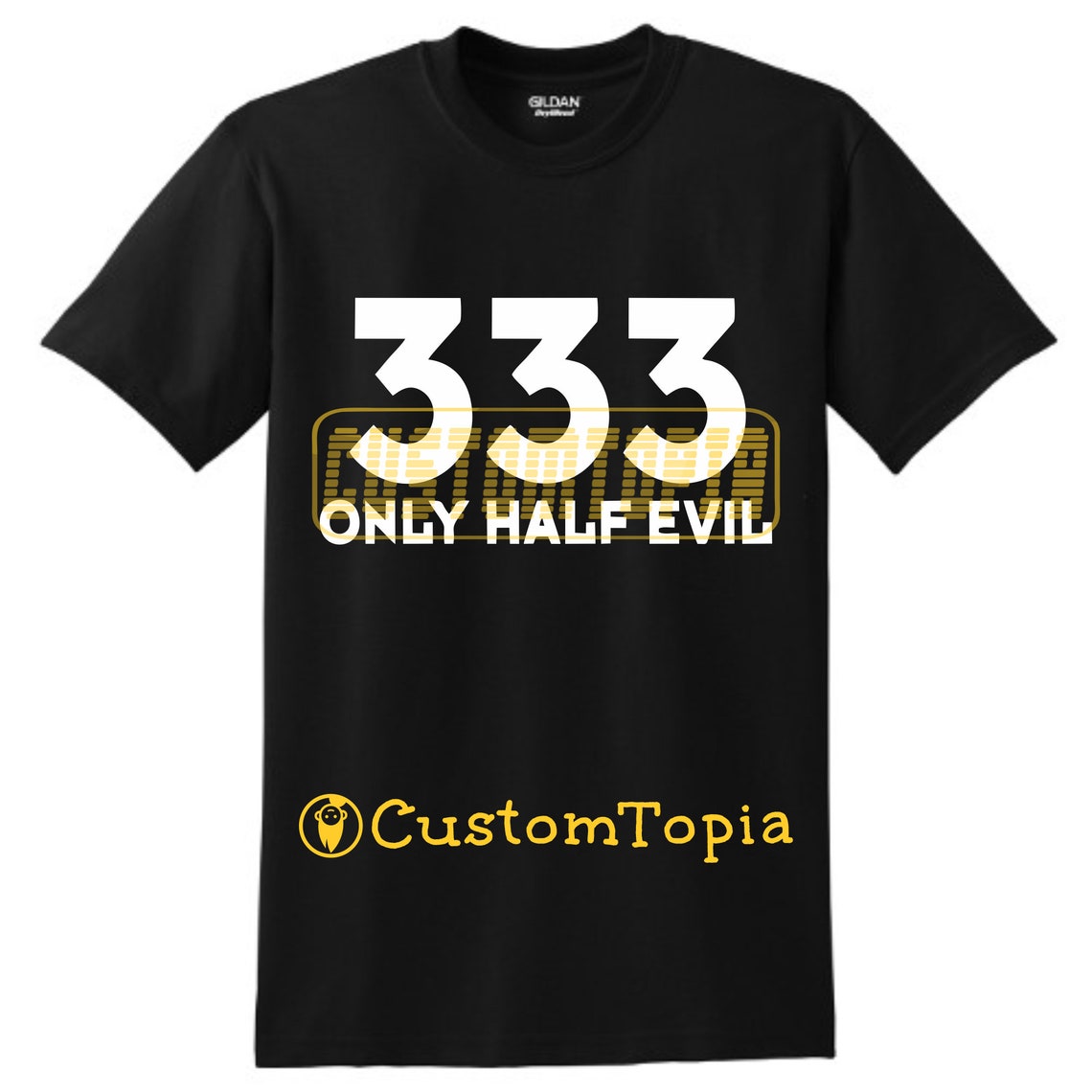 333 Only Half Evil Tshirt Etsy