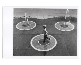 Real Photo Postcard, Bicentennial Capital Mall Park, Fountains, Nashville, 1998.