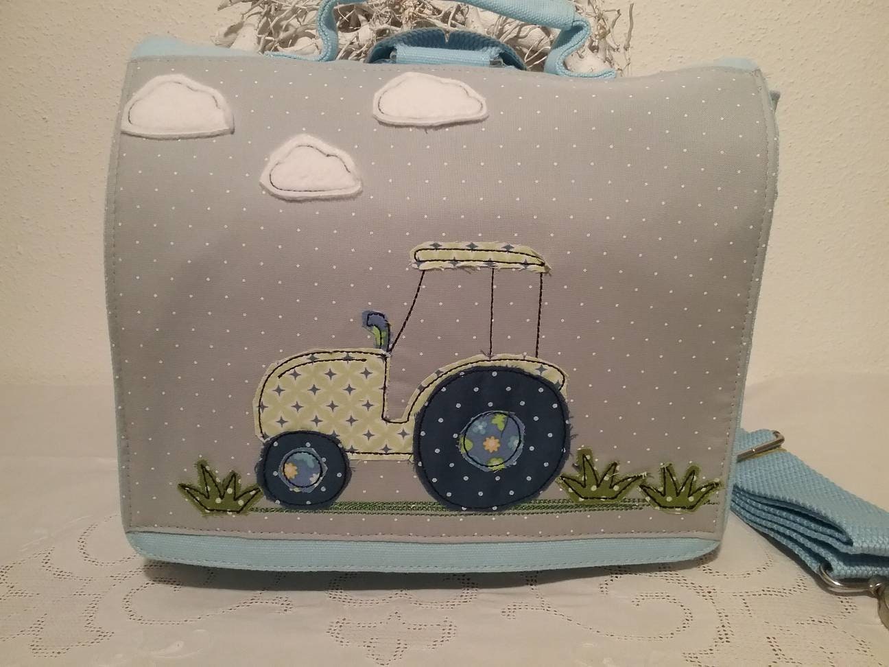 LONCHERA BENTO CON BOLSA BOTELLA DE AGUA Y BOLSA DE HIELO PARA NIÑOS AZUL