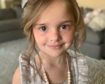 Play Jewelry Set PEARL - Silicone Pearl, Girl Jewelry, Toddler Necklace, Fidget Toy, Sensory Necklace, Girl Gift, Dress Up, Birthday Gift