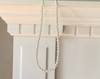 Baby Pearls Play Necklace - Silicone Pearl Beads, Girl Jewelry, Kid Fidget Sensory Toy, Dress Up, Tea Party, Princess, Breakaway Clasp