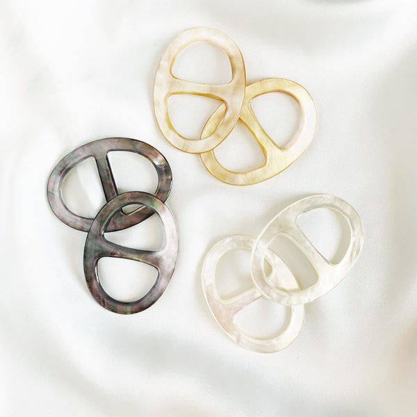 High Quality Natural Sea Shell Scarf Ring(1 piece)