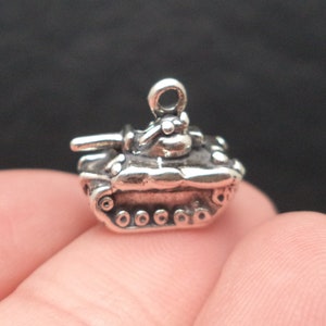 Sterling Silver Tank Charm