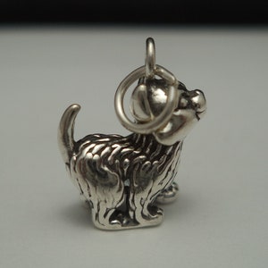 Sterling Silver Kitten Charm