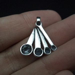 Sterling Silver Measuring Spoons Charm