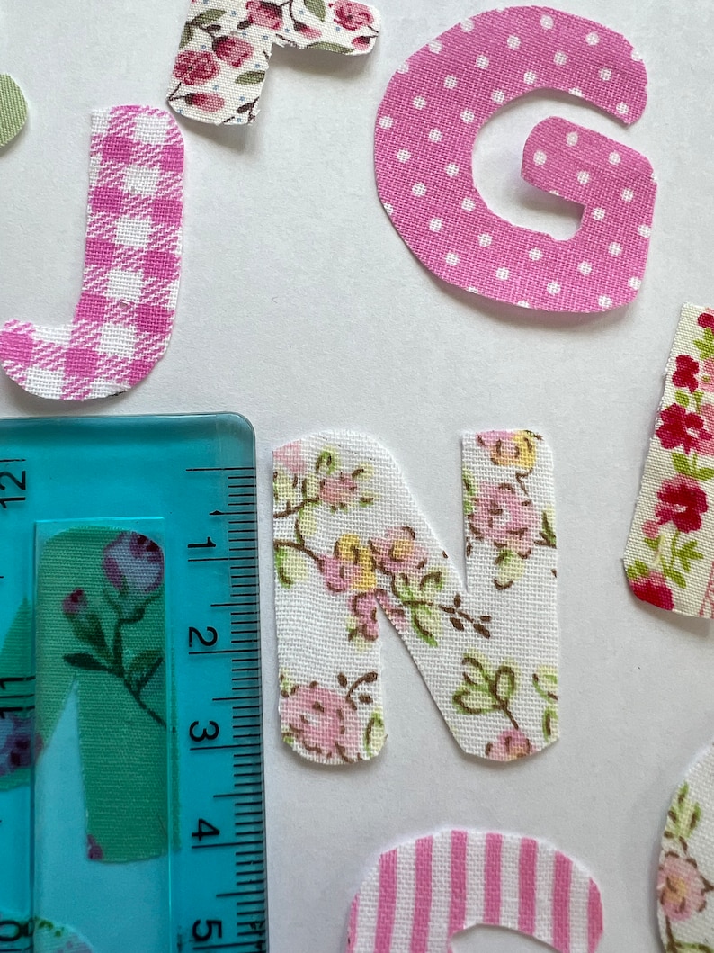 Appliqué Fabric Iron on Letters , Numbers Other Sizes Available Etsy