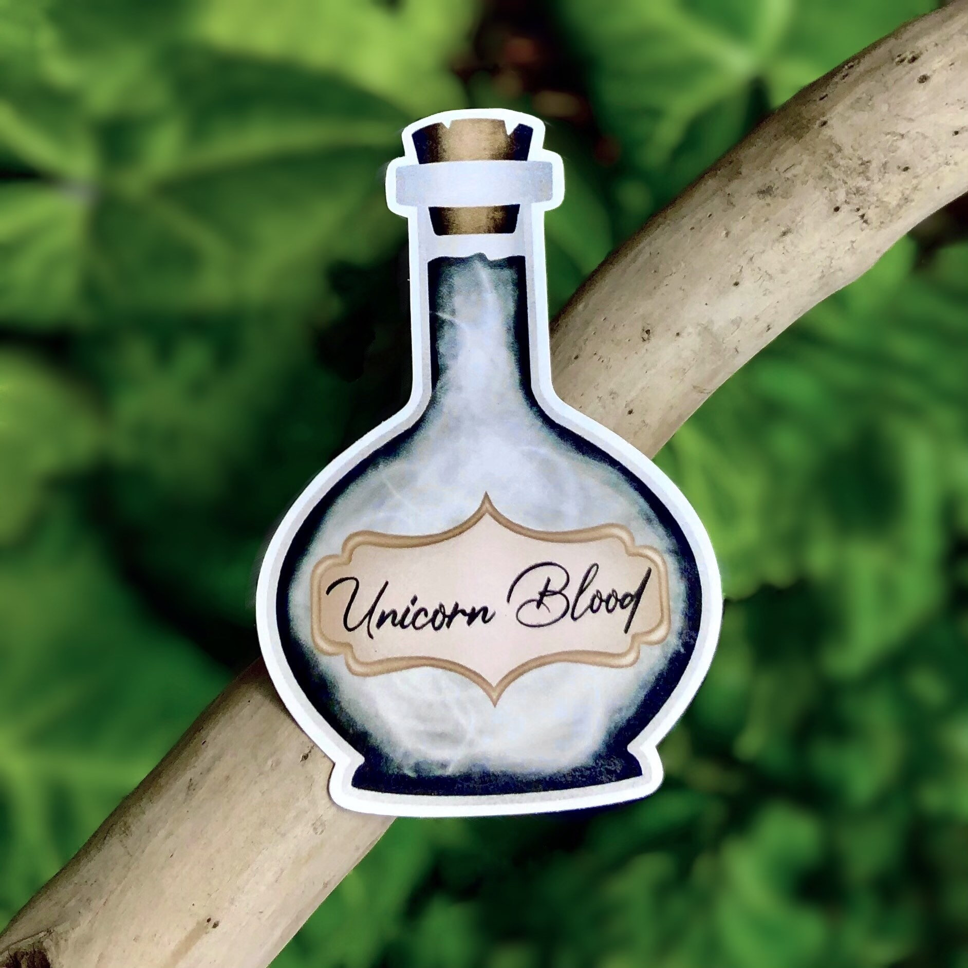 unicorn blood potion sticker