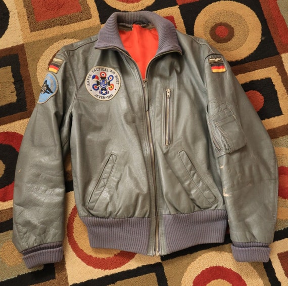 Vintage military leather jacket - Gem