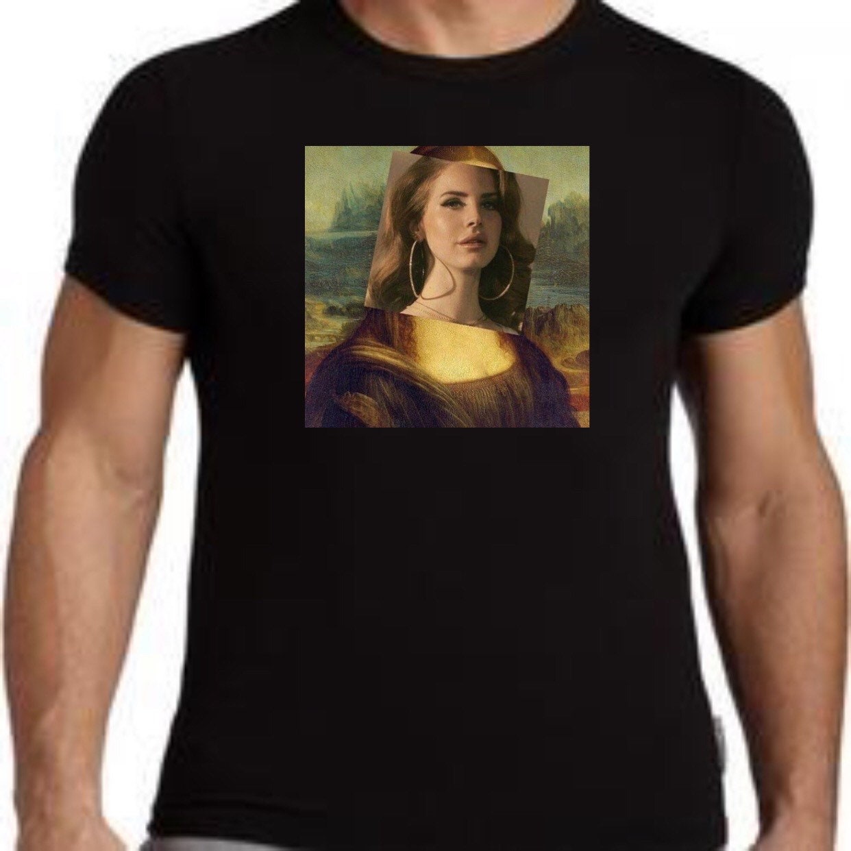 Lana Del Rey Mona Lisa Painting Shirt Indie Shirt Grunge Etsy