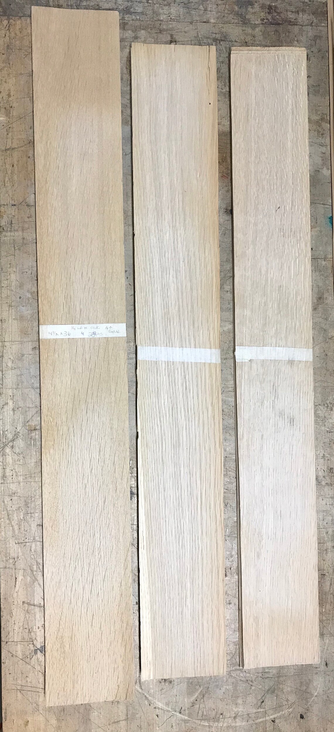 White Oak Quarter Sawn Veneer 78 Pieces 3436 length 4.5 Etsy