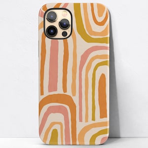Skinny Arch Rainbows Phone Case | Boho Case For iPhone 13 Pro 12 Mini 11 Pro Max XR XS Max 8 Plus Samsung Galaxy S21+ S20 Ultra FE S10 S10E
