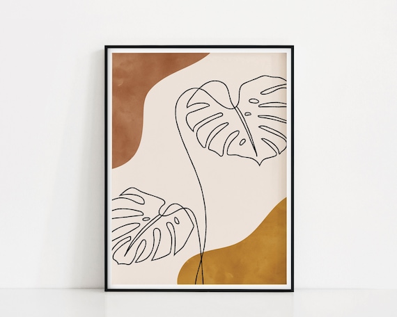 Digital Download Textured Line Art Print