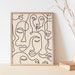 Single Line Face Art Print | Minimalist Woman Line Drawing | Simple Line Art Female Face | Woman Face One Line Drawing | Neutral Wall Print