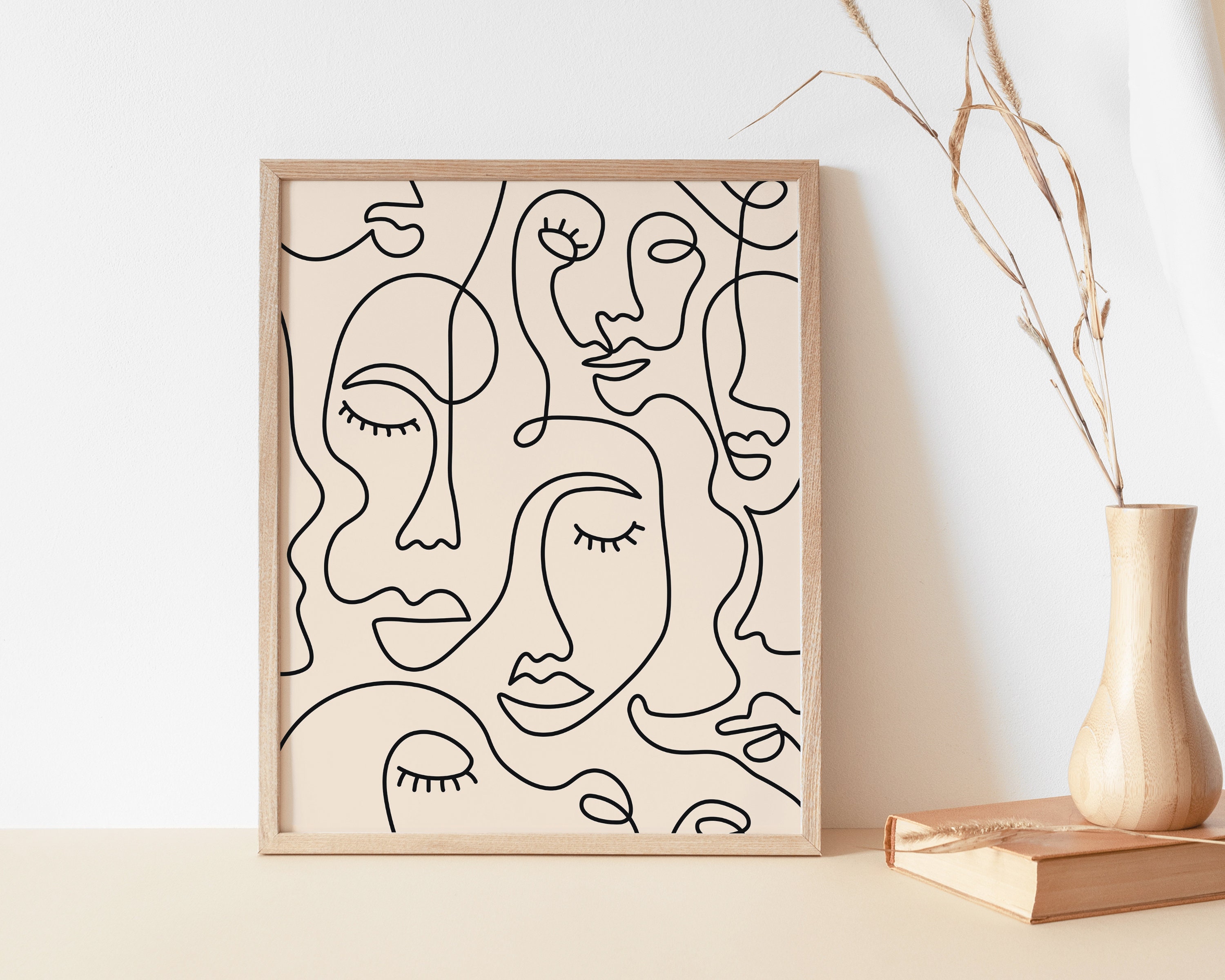 Single Line Face Art Print Minimalist Woman Line Drawing Etsy Single Line Face Art Print Minimalist Woman Line Drawing Etsy