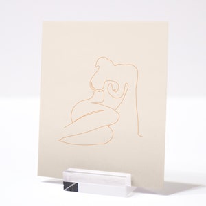Single Line Nude Art Print | One Line Drawing Of Nude Woman | Body Line Art Poster | Minimal Nude Art | Female Body Continuous Line Drawing image 7