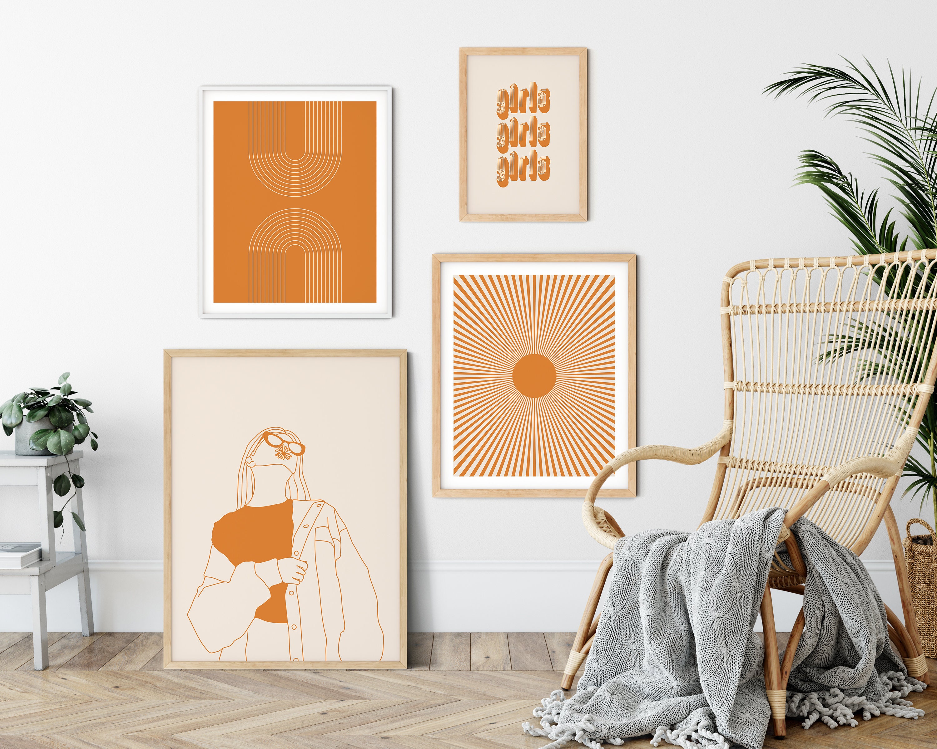 Bright Sun Art Print | Abstract Sun Rays Wall Print | Printable ...