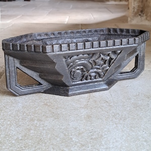Beautiful, vintage, French, Art Déco, Cast Iron, exterior planter. Circa 1930's / 40's