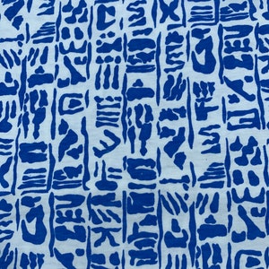 Vintage Jersey Knit Fabric with Batik Print