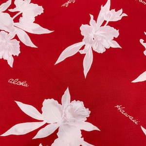 Vintage Hawaiian Aloha Fabric