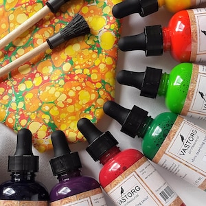 Marbling Paints, 55 ml bottle with pipette, Inks, Ebru Paints, Artist Quality