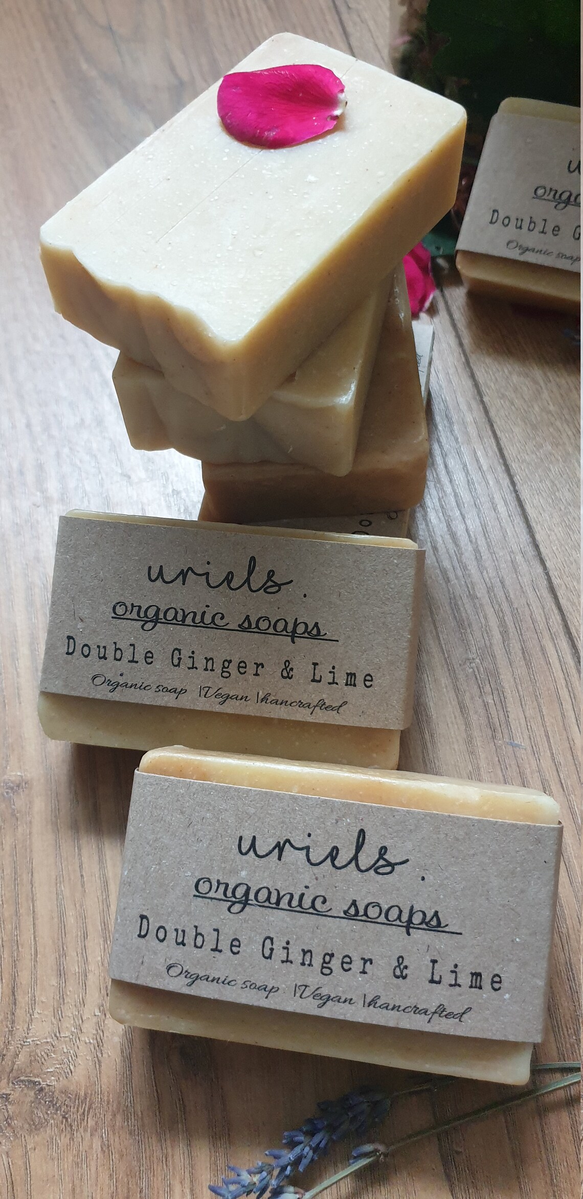 ORGANIC Double Ginger & Lime Soap with Premium Essential oils Etsy