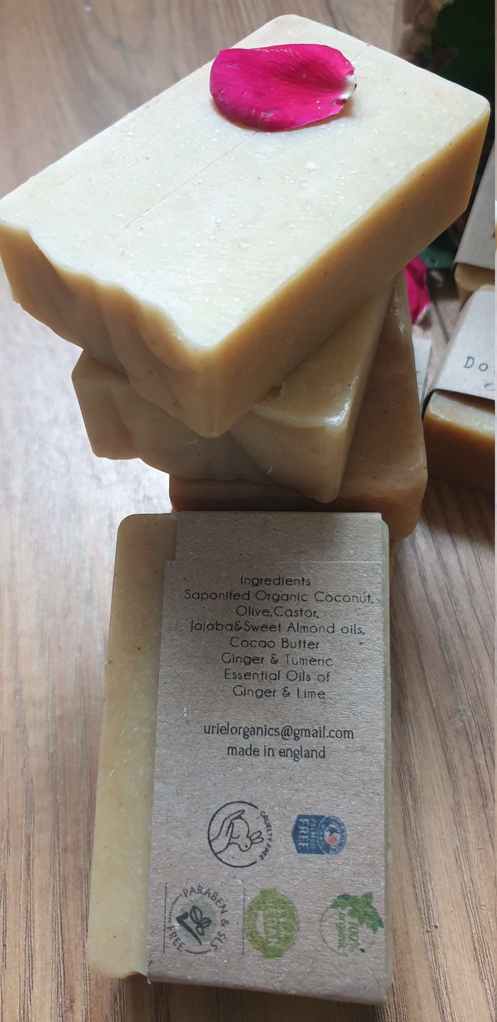 ORGANIC Double Ginger & Lime Soap with Premium Essential oils Etsy