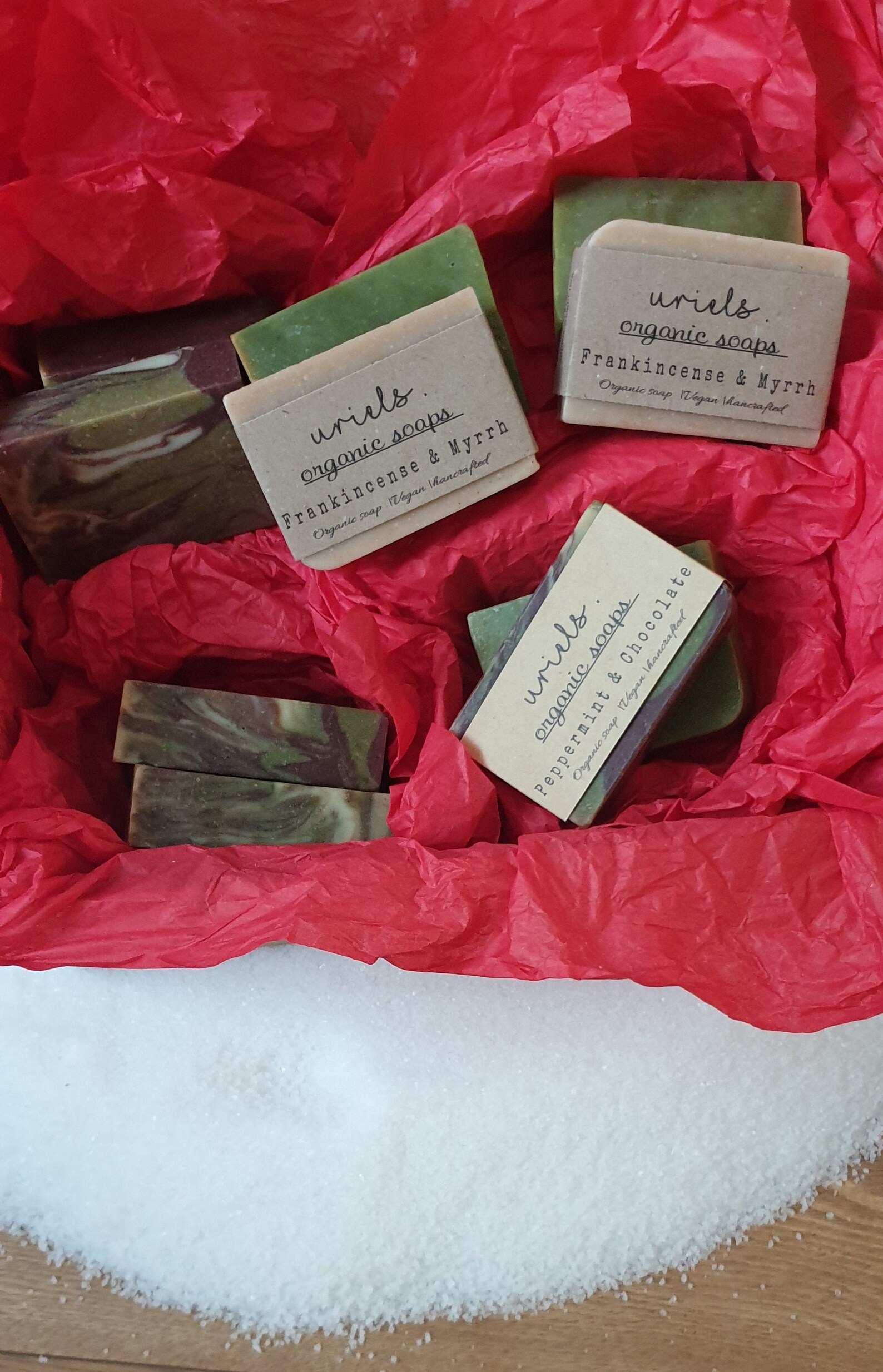 ORGANIC VEGAN Christmas gift box containing Any 10 Luxury | Etsy