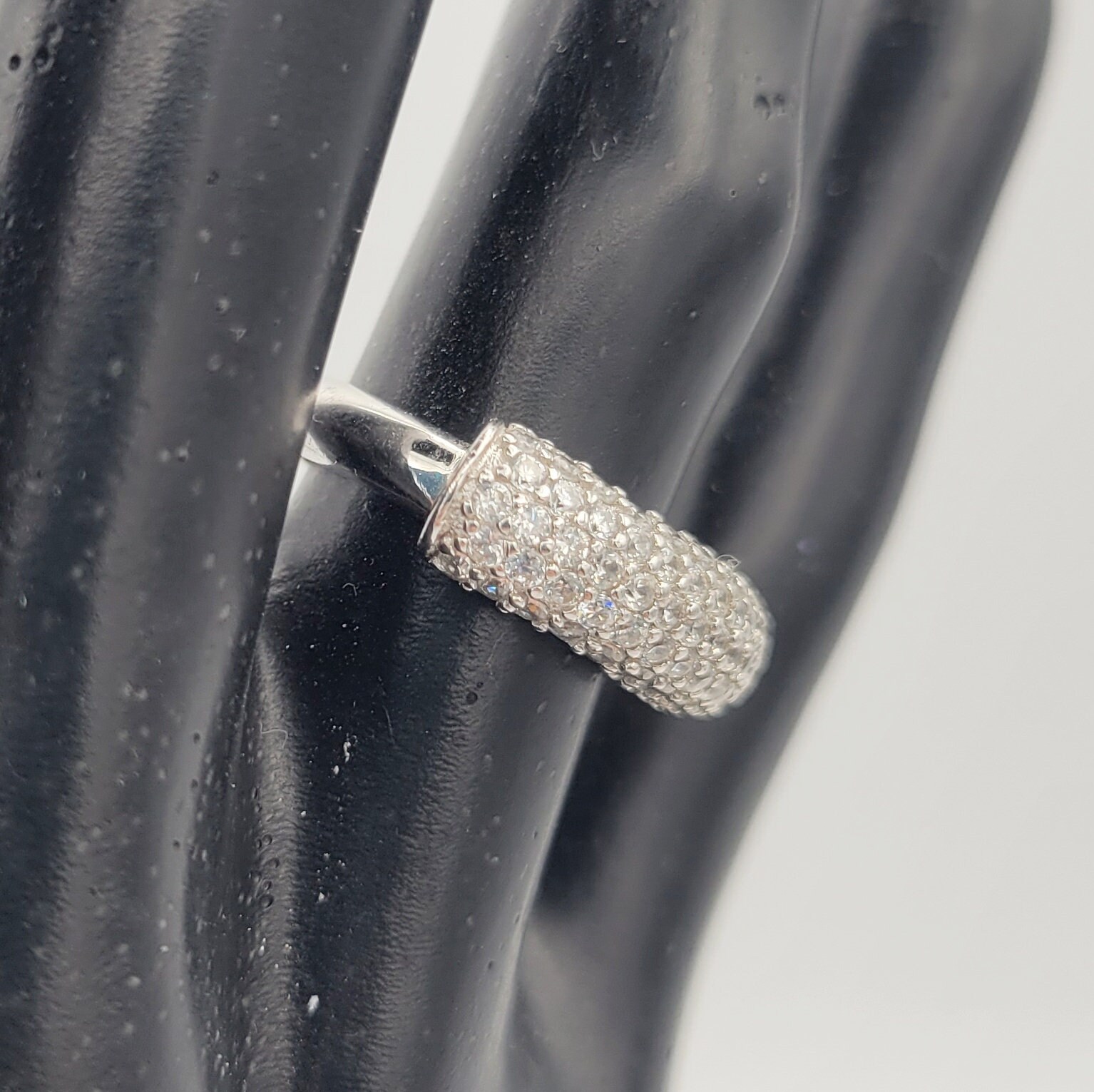 PAJ .925 Sterling Silver & Cubic Zirconia Statement Ring Right Etsy