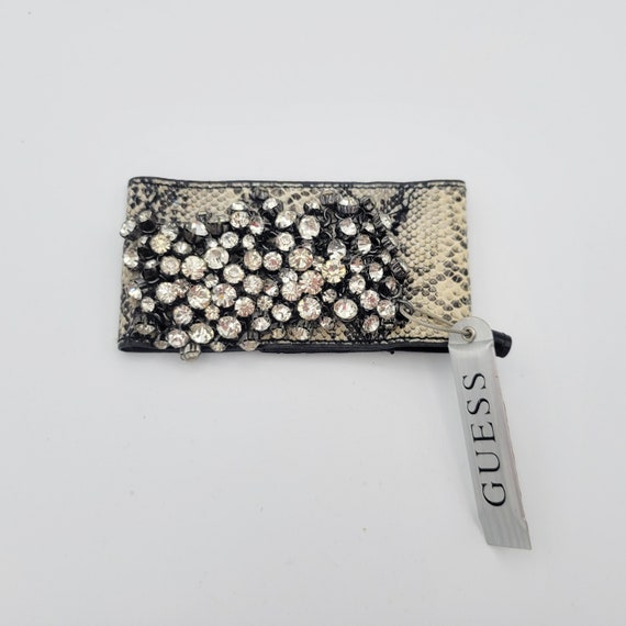 Vintage NEW Guess Faux Snakeskin Cuff Bracelet wi… - image 1