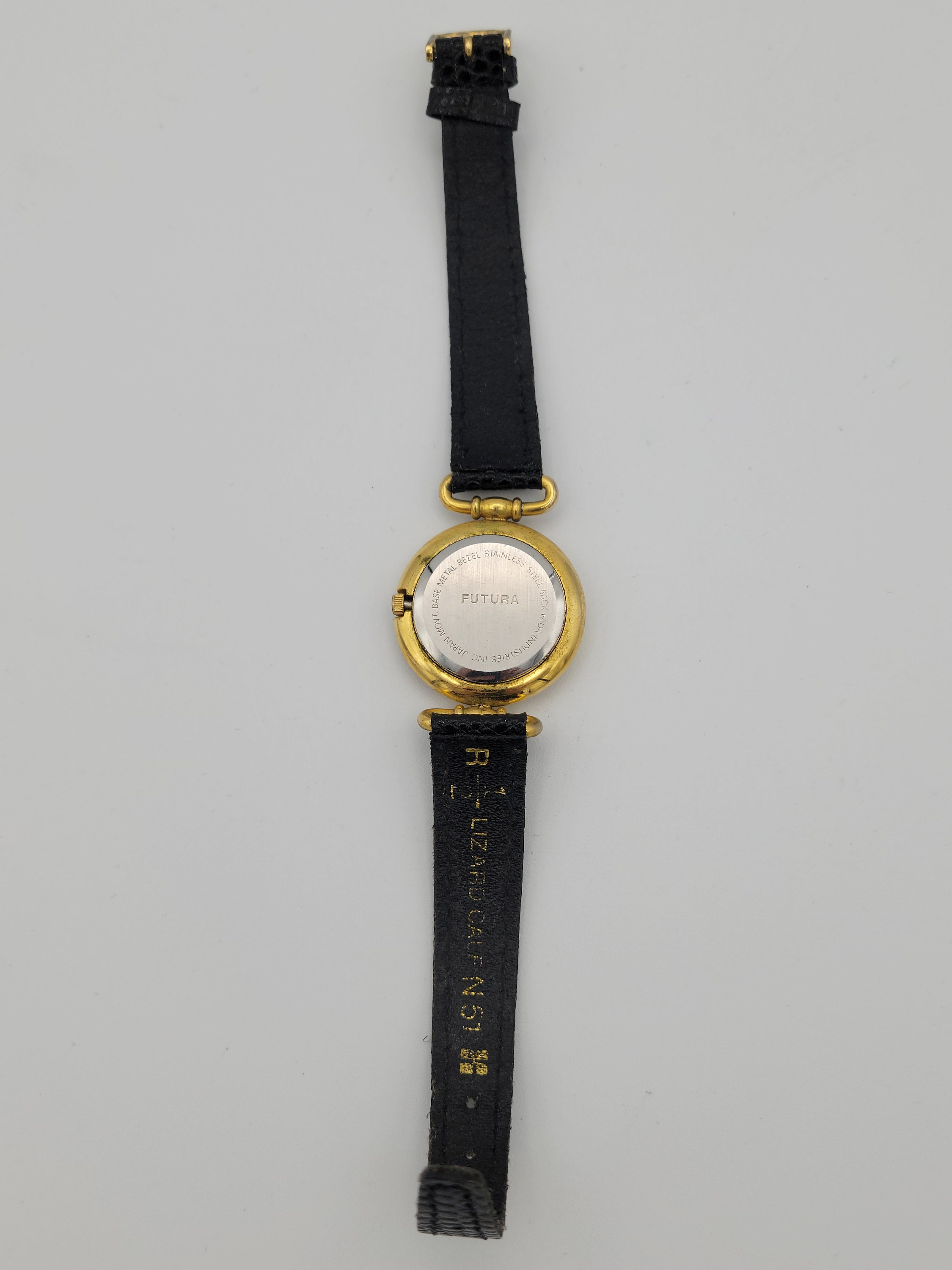 Vintage Futura Gold Tone Ladies Watch with Genuine Leather  display picture 2