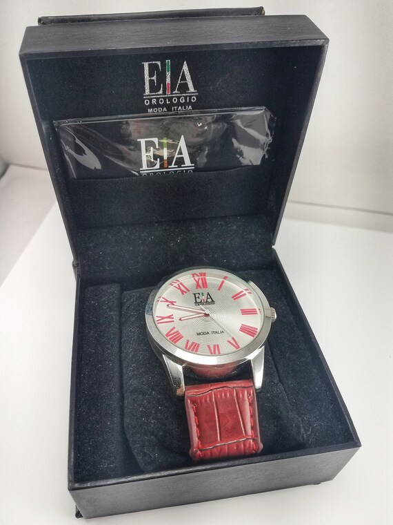 Vintage EA Orologio Moda Italia Large Face Men's Wrist Watch With