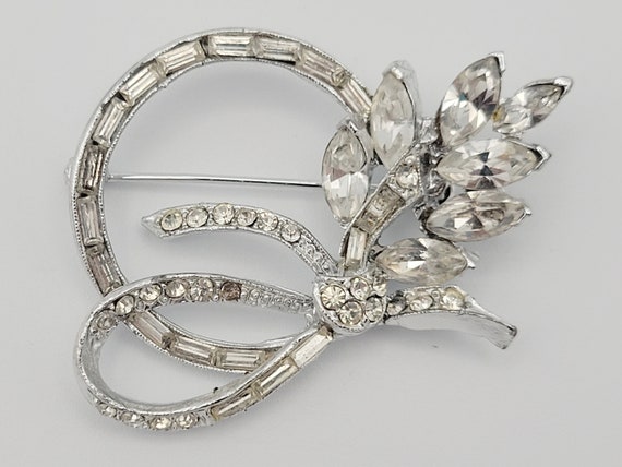 Silver Leaf Pearl Brooch Pin for Women Leaves Design Metal Brooch Pin  Rhinestone Brooch Accessories Jewelry Pin