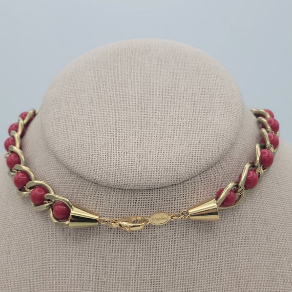 Vintage 1980s Napier Gold Tone Curb Chain Necklac… - image 5