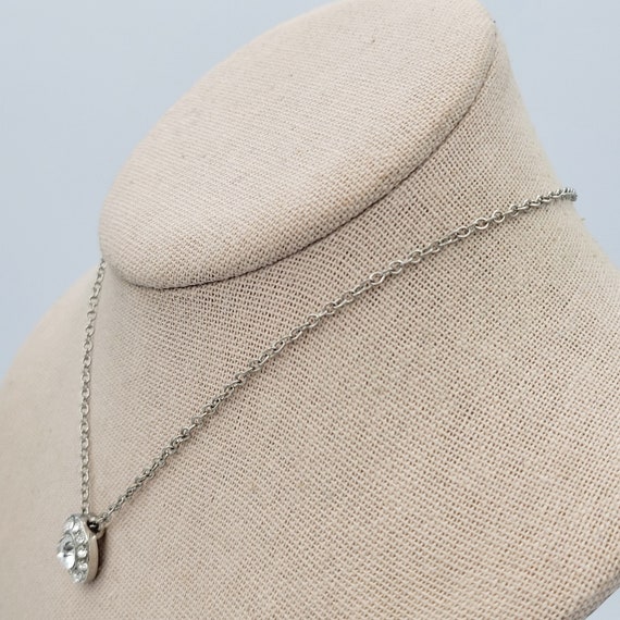 Vintage Cookie Lee Silver Tone Cable Chain Neckla… - image 5
