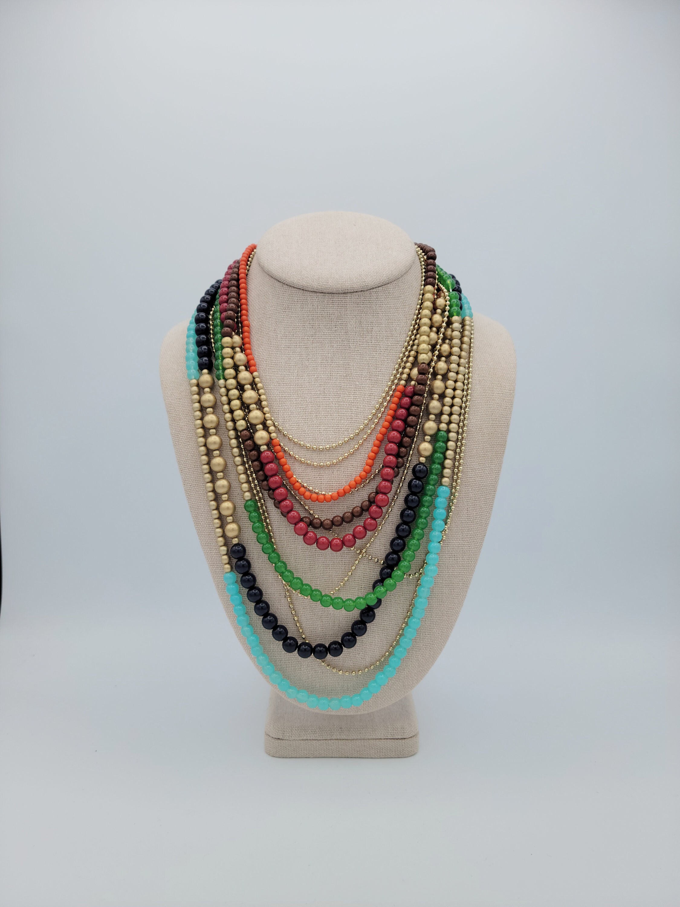 Vintage Amrita Singh Multi-Strand Beaded - España