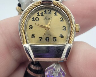 Vintage 1990s Jacques Farel Gold Tone Octagon Ladies Watch  display picture 3
