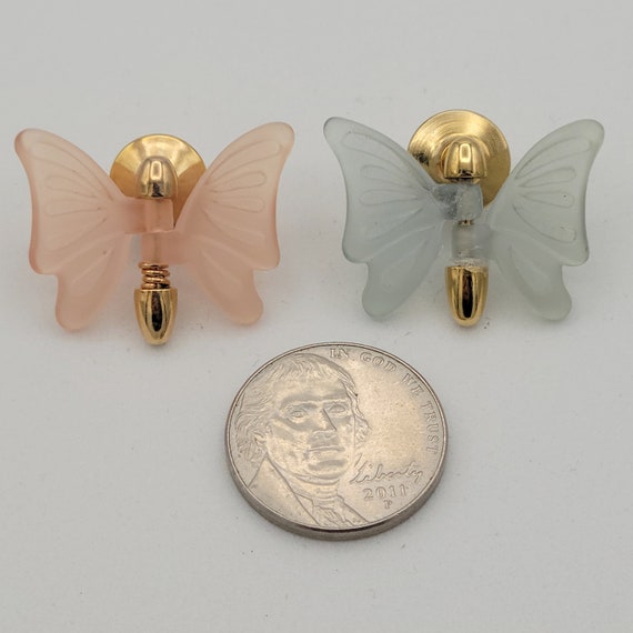 Vintage 1980s Avon Fluttering Butterfly Pin in Pi… - image 3