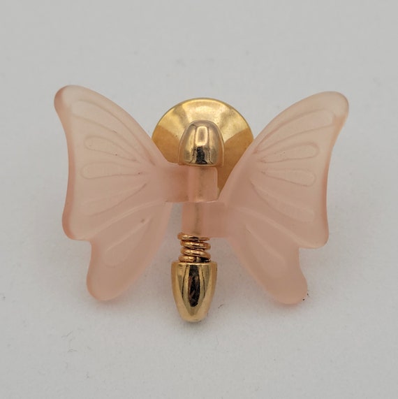 Vintage 1980s Avon Fluttering Butterfly Pin in Pi… - image 4