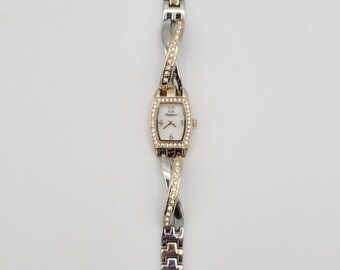 Vintage Style & Co. Two Tone Ladies Watch With Rhinestones  display picture 2